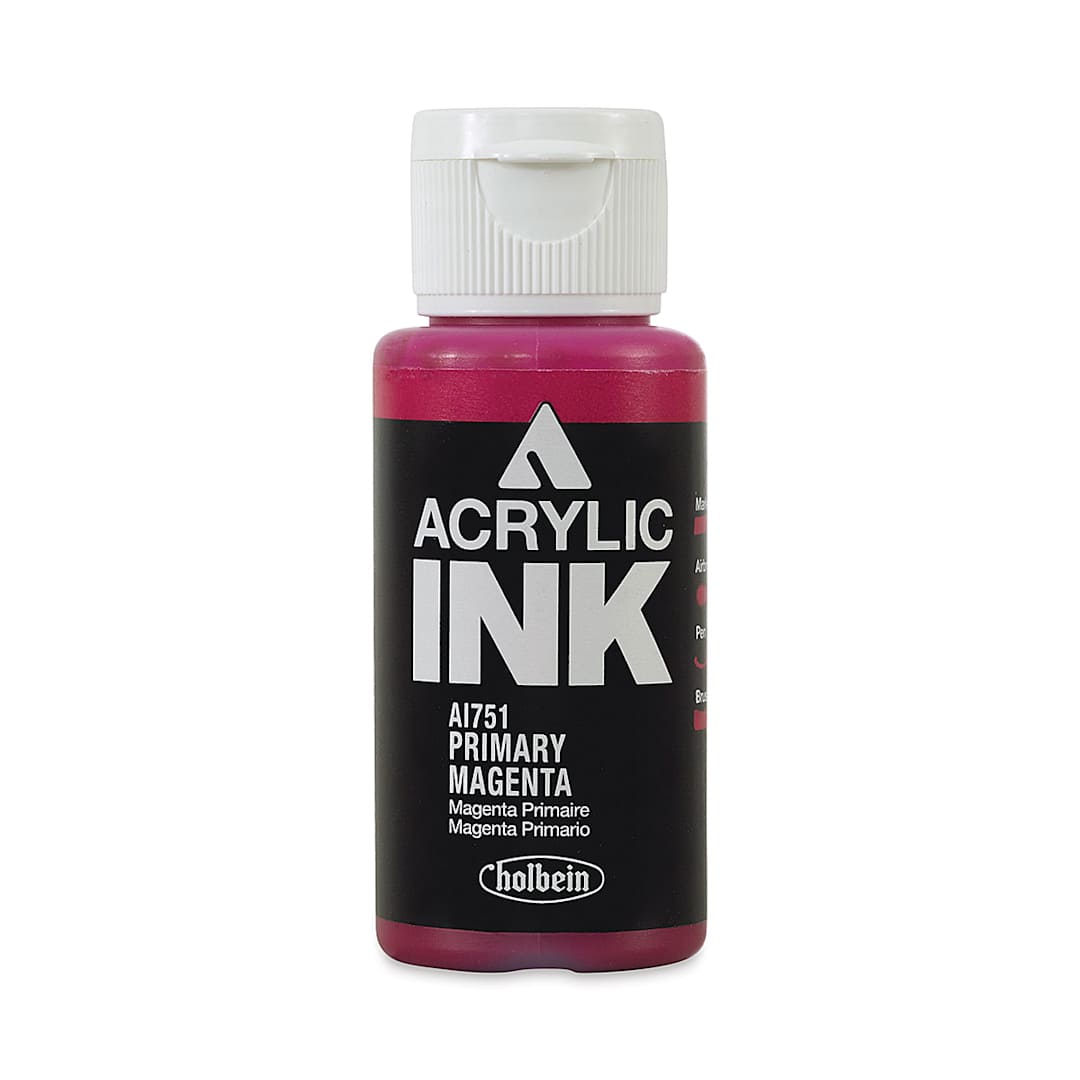 Open in modal - Holbein Acrylic Ink - Primary Magenta, 30 ml