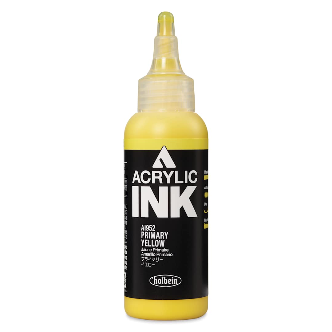 Open in modal - Holbein Acrylic Ink - Primary Yellow, 100 ml