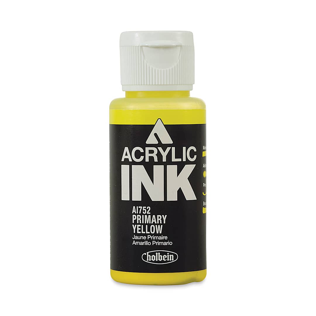 Open in modal - Holbein Acrylic Ink - Primary Yellow, 30 ml