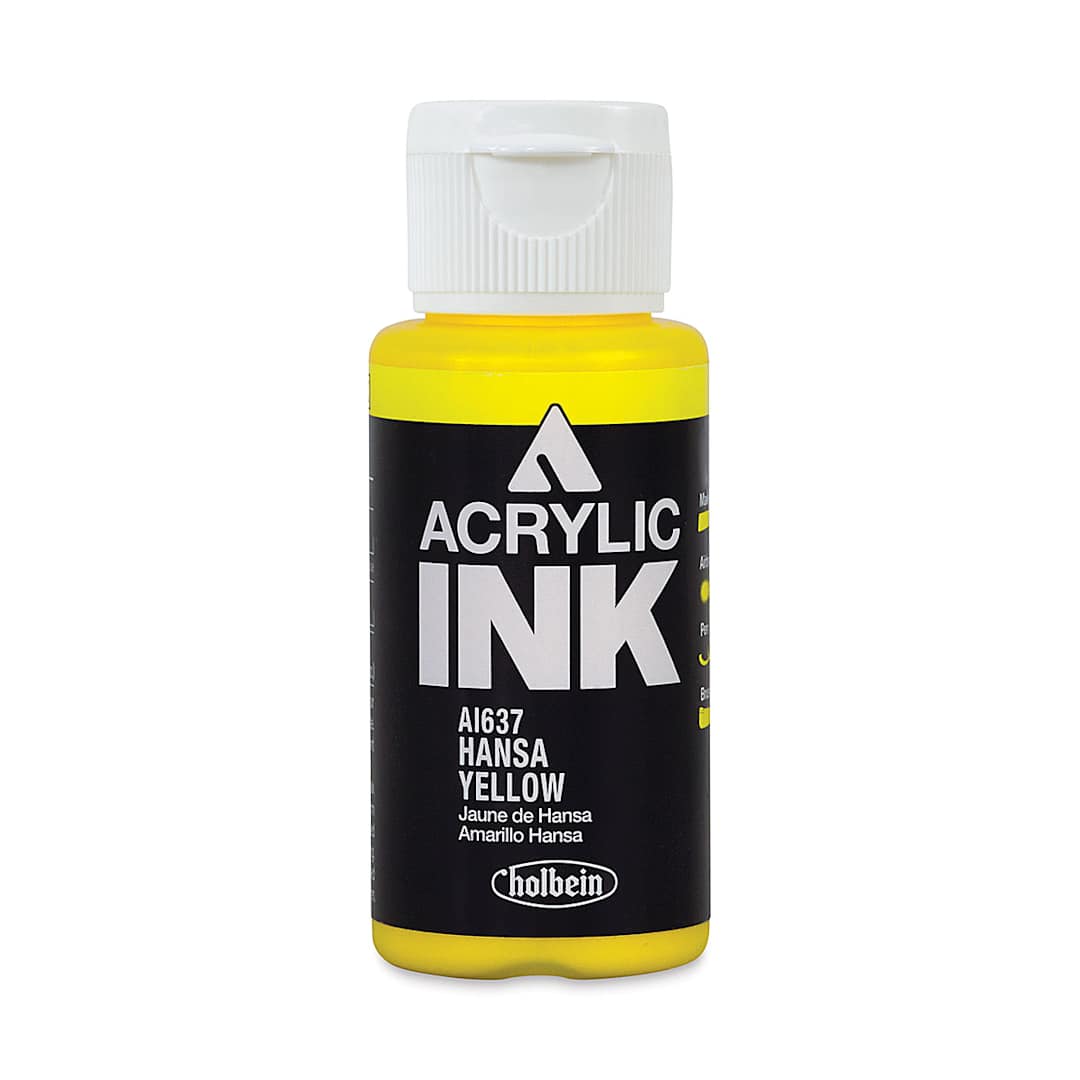 Open in modal - Holbein Acrylic Ink - Hansa Yellow, 30 ml