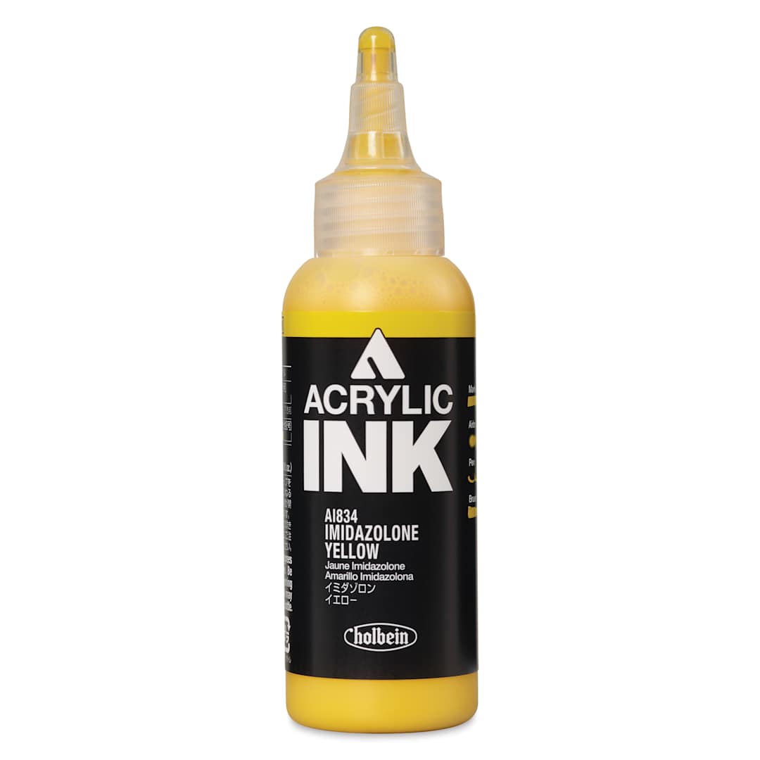 Open in modal - Holbein Acrylic Ink - Imidazolone Yellow, 100 ml