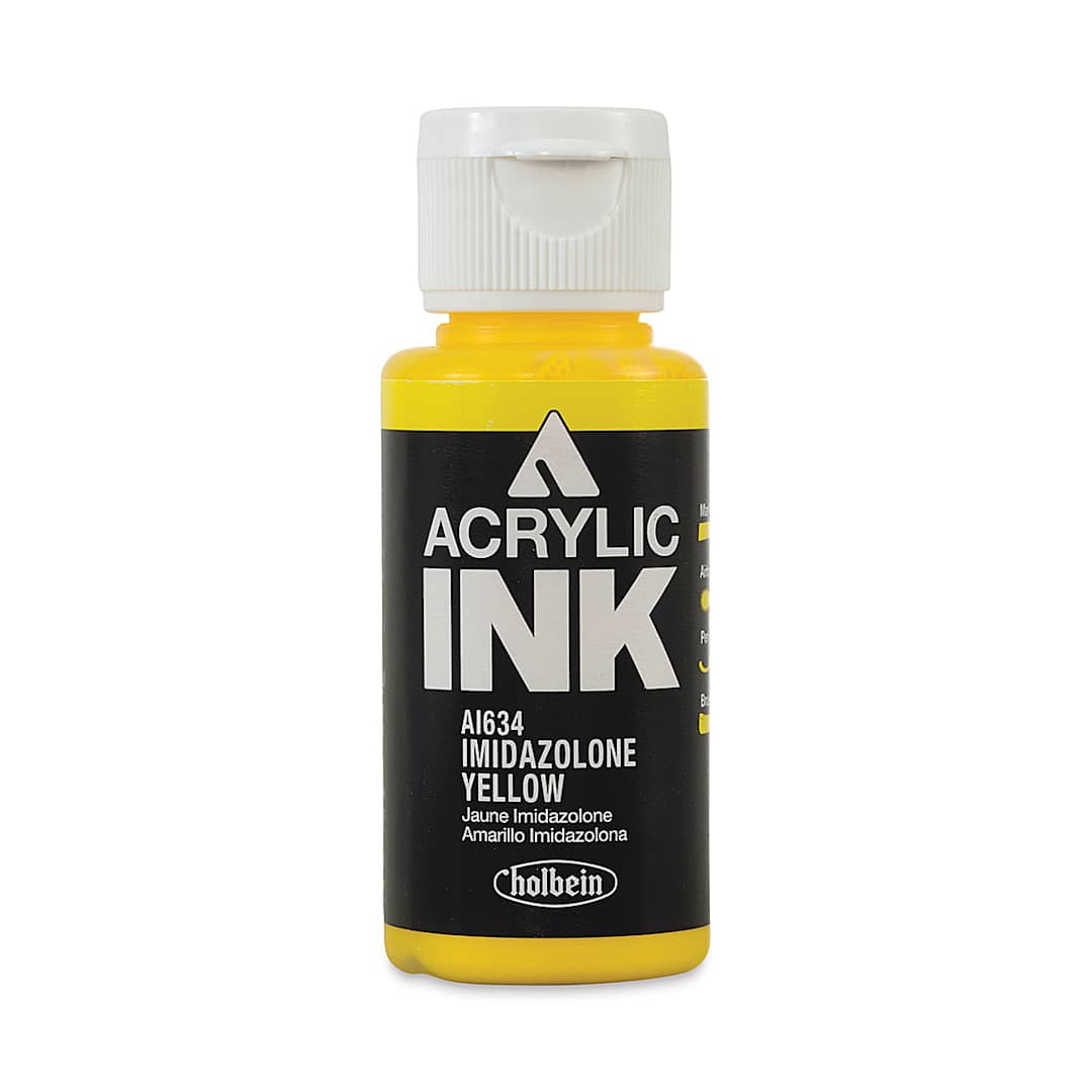 Open in modal - Holbein Acrylic Ink - Imidazolone Yellow, 30 ml