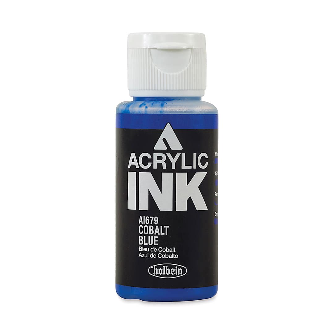 Open in modal - Holbein Acrylic Ink - Cobalt Blue, 30 ml