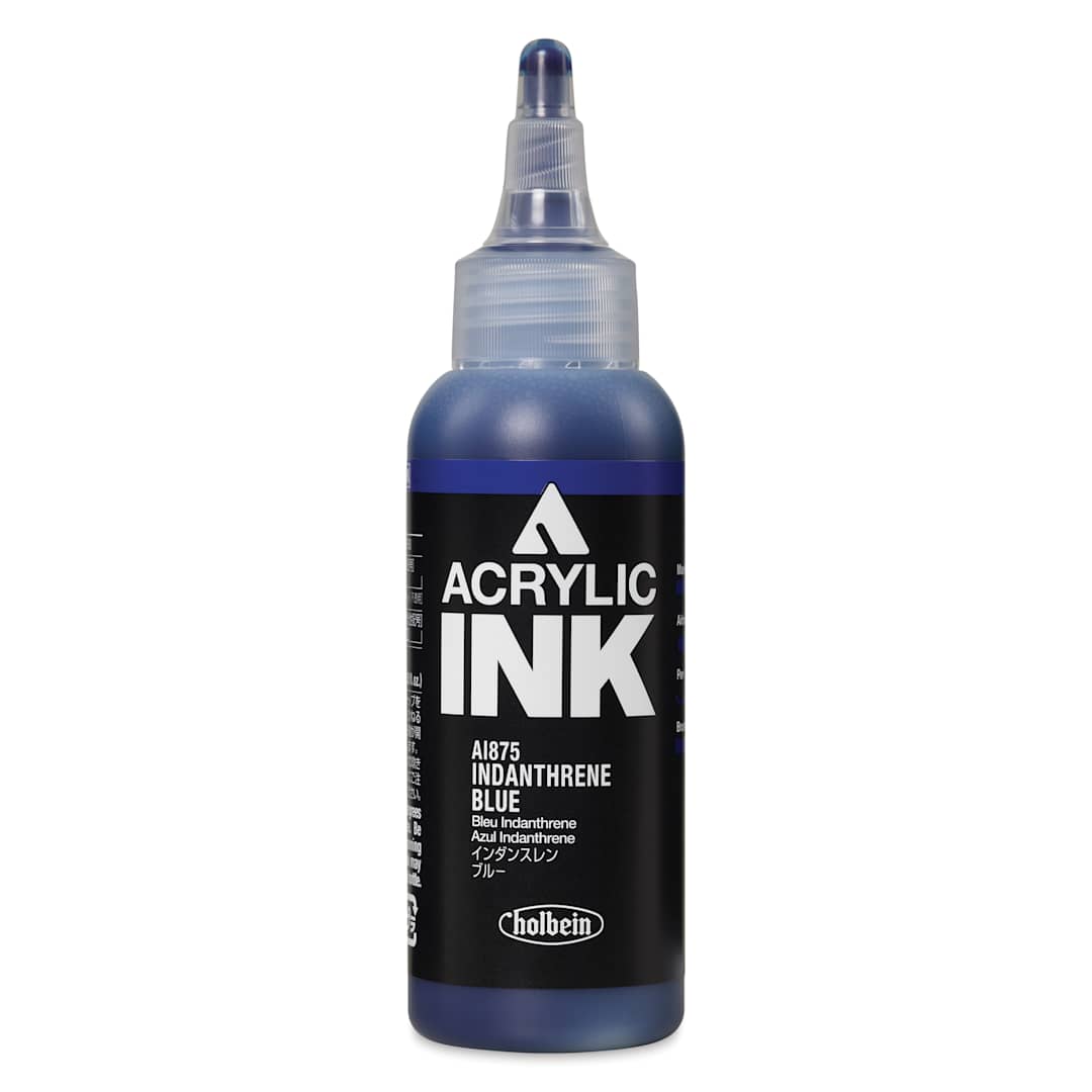 Open in modal - Holbein Acrylic Ink - Indanthrene Blue, 100 ml