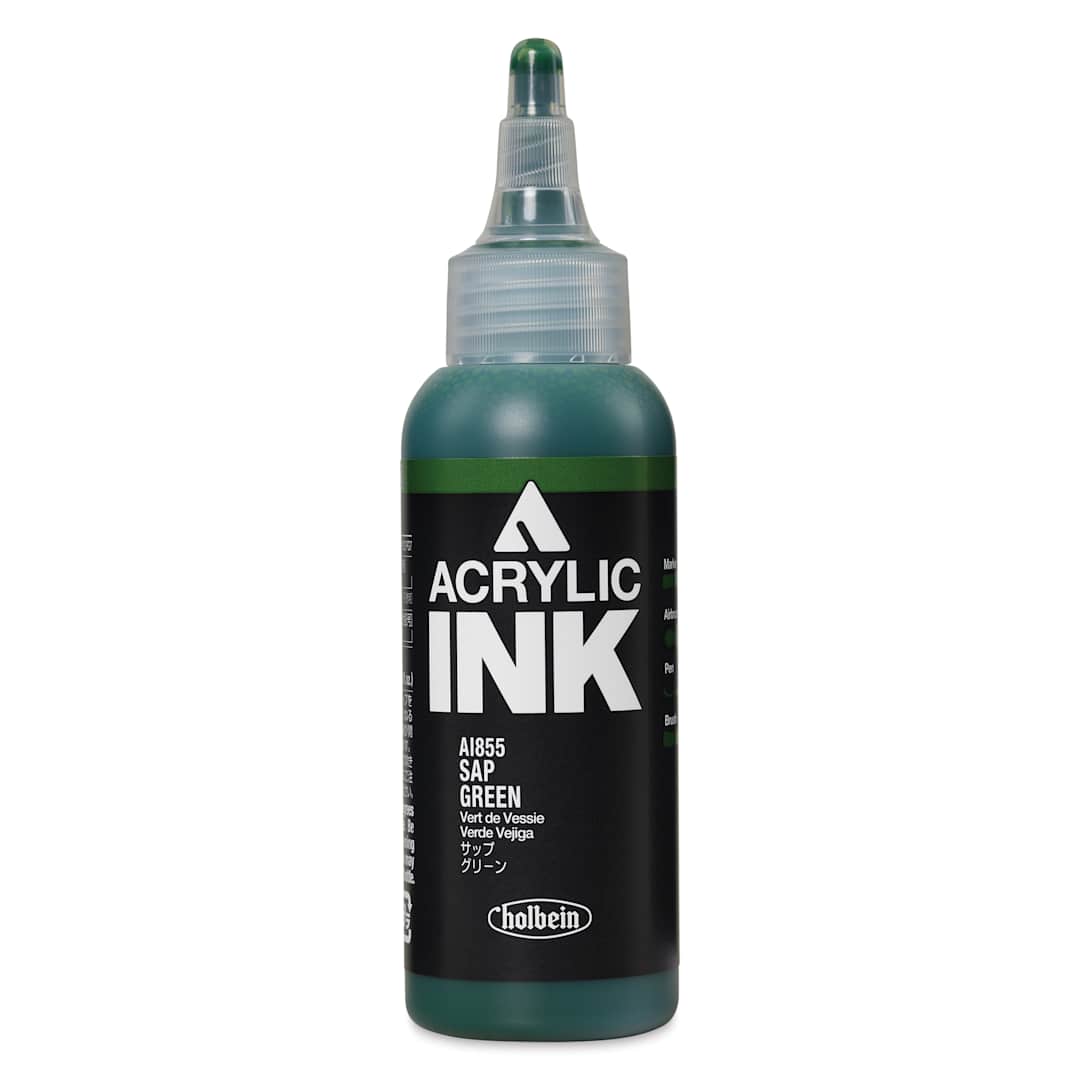 Open in modal - Holbein Acrylic Ink - Sap Green, 100 ml