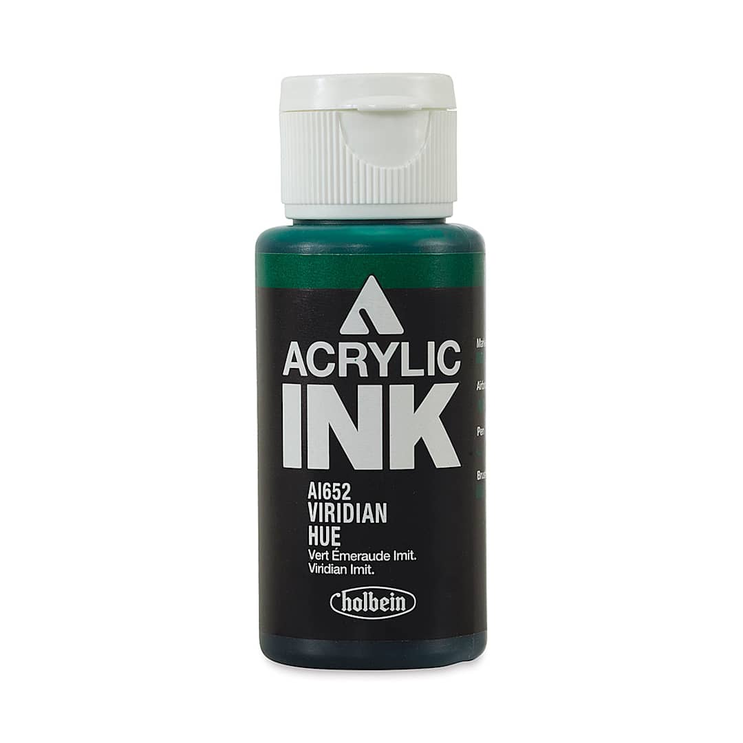 Open in modal - Holbein Acrylic Ink - Viridian Hue, 30 ml