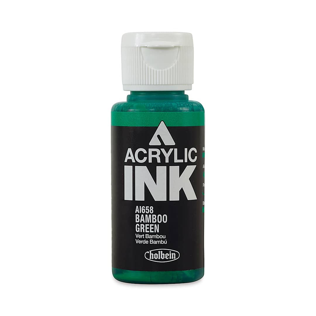 Open in modal - Holbein Acrylic Ink - Bamboo Green, 30 ml