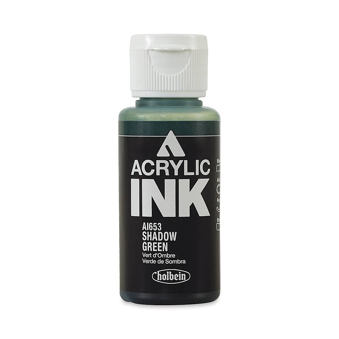 Open in modal - Holbein Acrylic Ink - Shadow Green, 30 ml