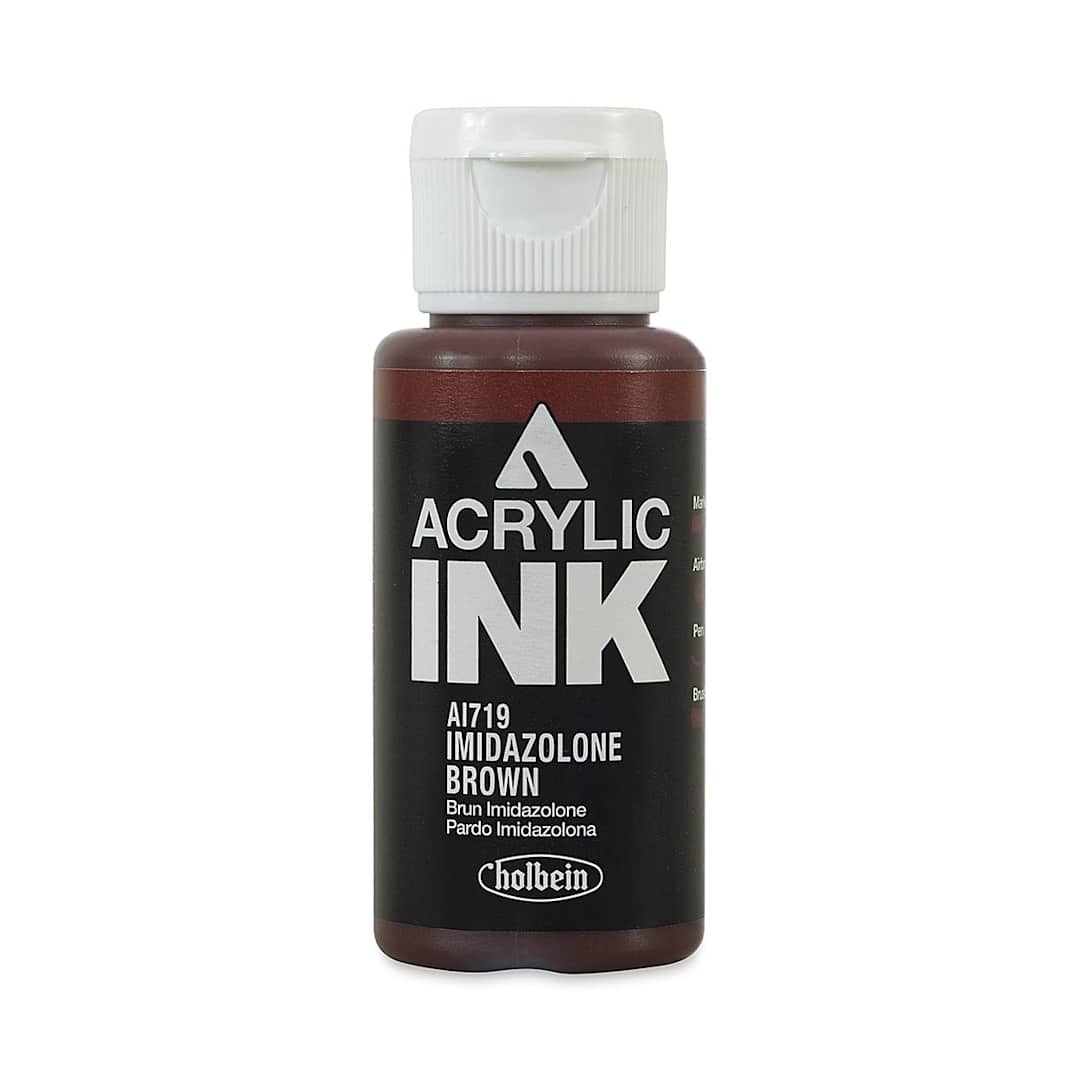 Open in modal - Holbein Acrylic Ink - Imidazolone Brown, 30 ml