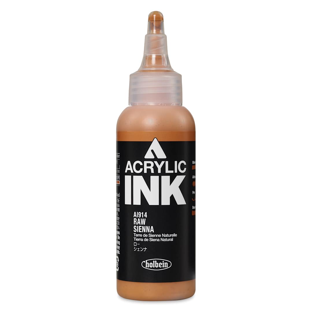 Open in modal - Holbein Acrylic Ink - Raw Sienna, 100 ml
