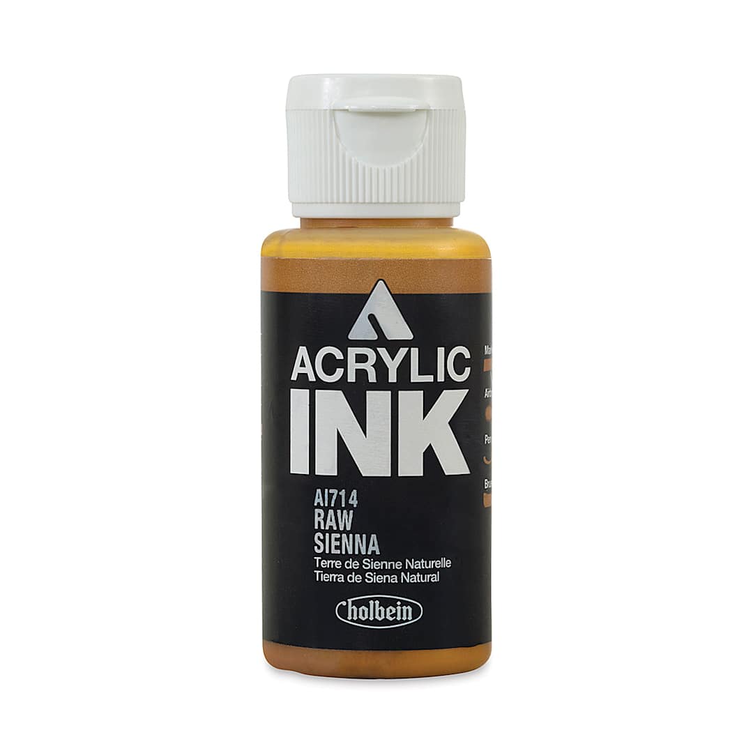 Open in modal - Holbein Acrylic Ink - Raw Sienna, 30 ml
