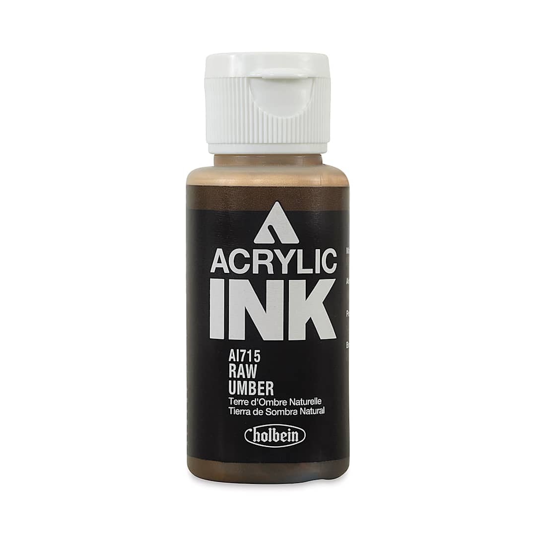 Open in modal - Holbein Acrylic Ink - Raw Umber, 30 ml