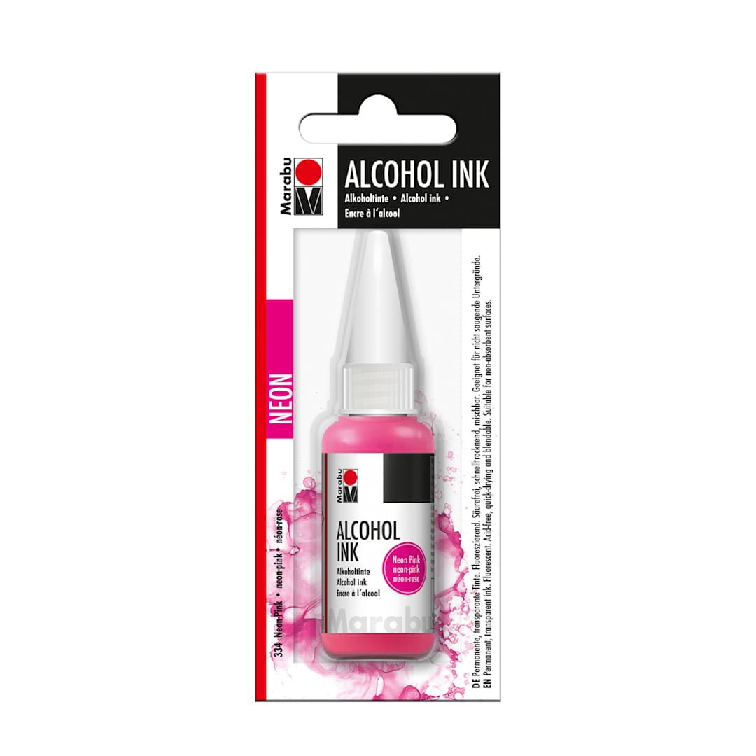 Open in modal - Alcohol Ink Neon Pink