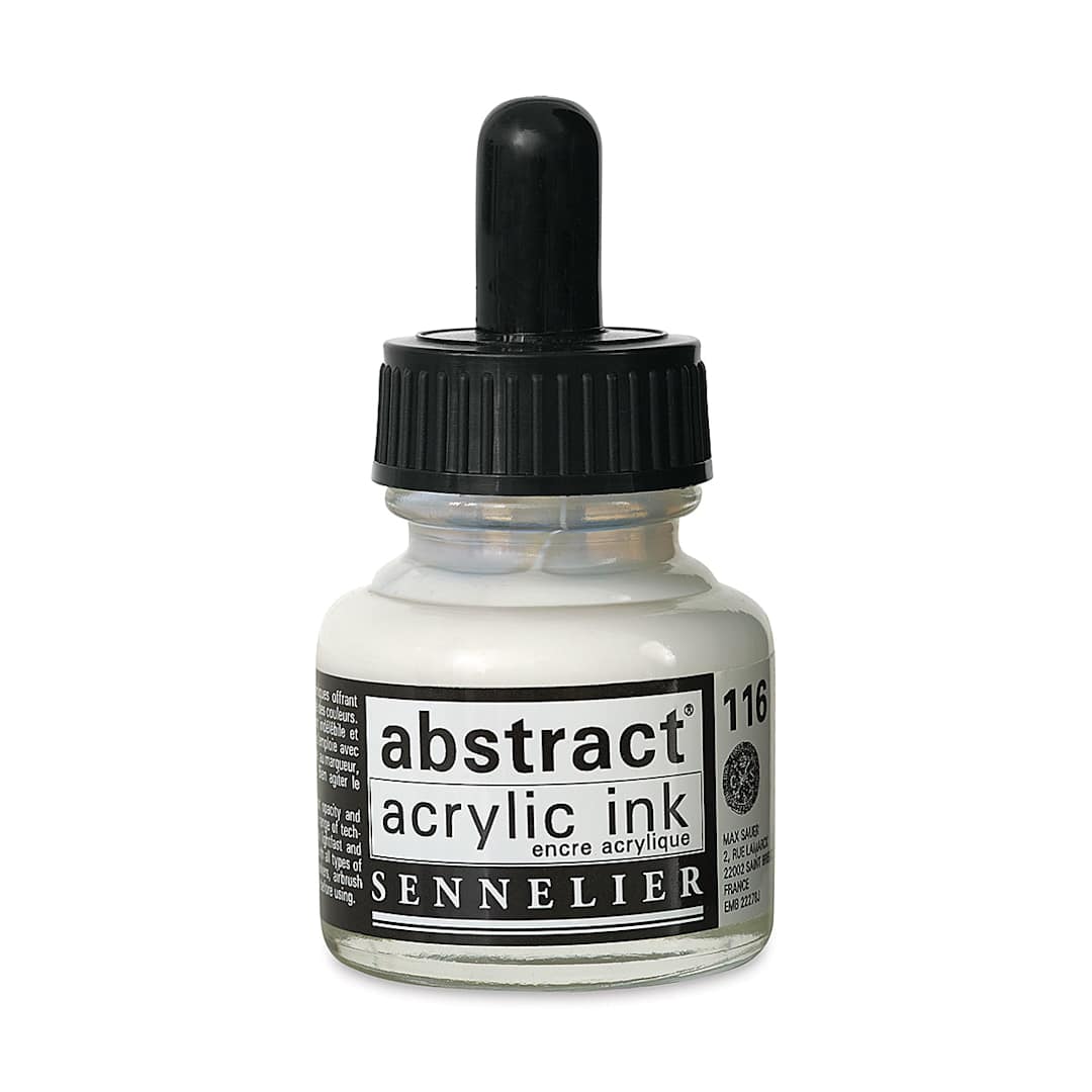 Open in modal - Sennelier Abstract Acrylic Ink - Titanium White, 1 oz