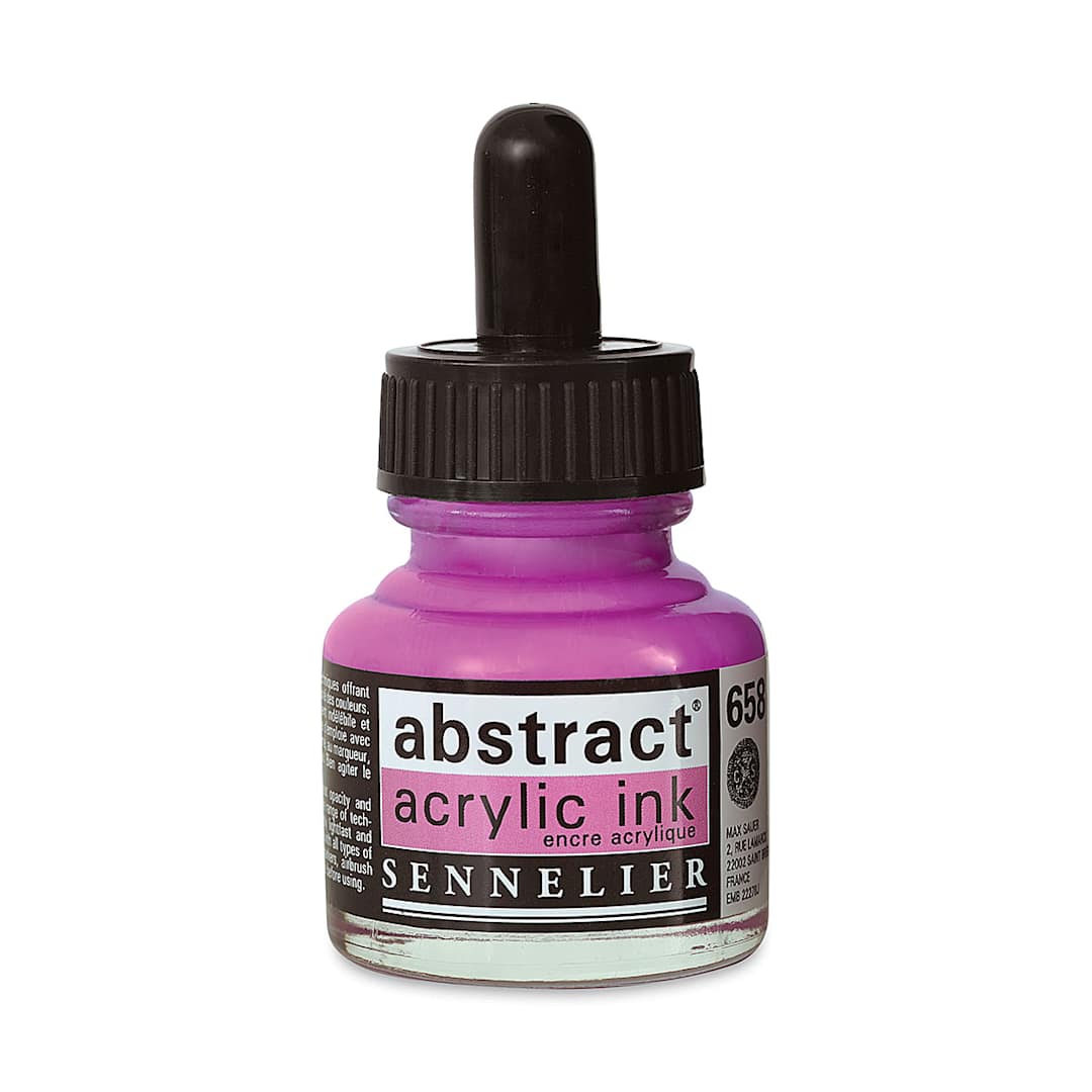 Open in modal - Sennelier Abstract Acrylic Ink - Quinacridone Pink, 1 oz