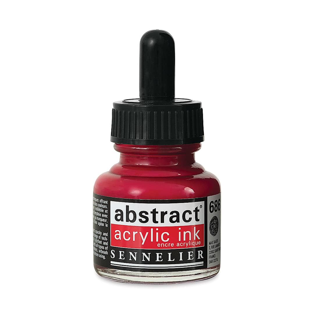 Open in modal - Sennelier Abstract Acrylic Ink - Primary Red, 1 oz