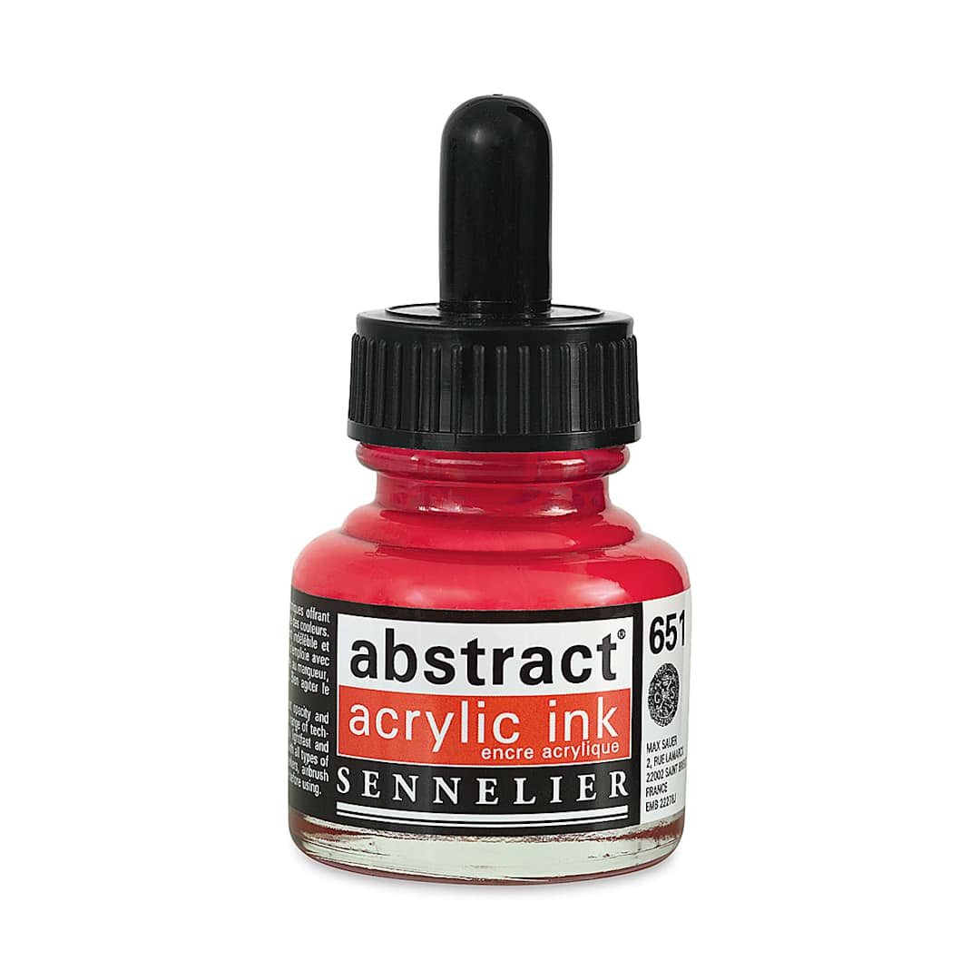 Open in modal - Sennelier Abstract Acrylic Ink - Venetian Pink, 1 oz