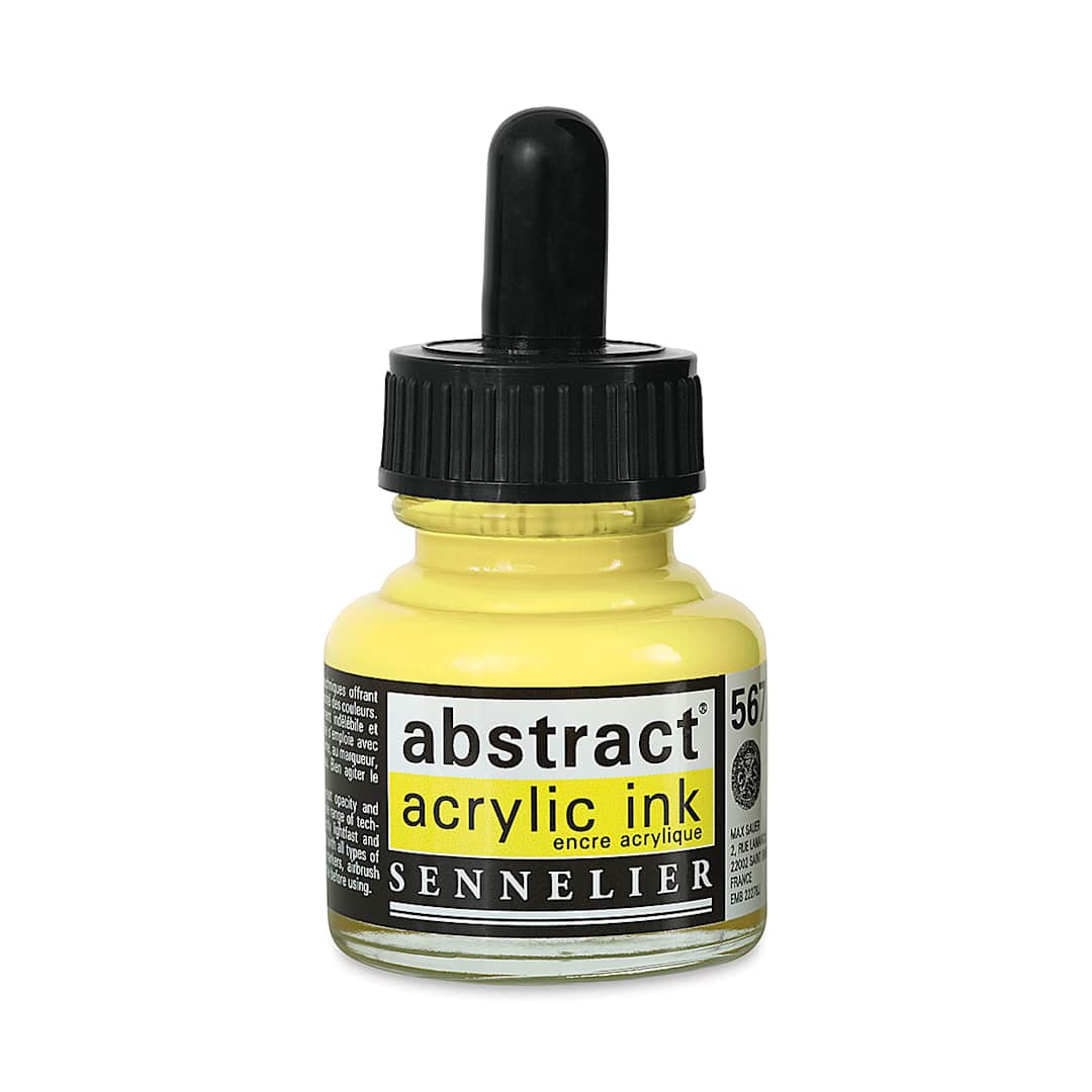 Open in modal - Sennelier Abstract Acrylic Ink - Naples Yellow, 1 oz