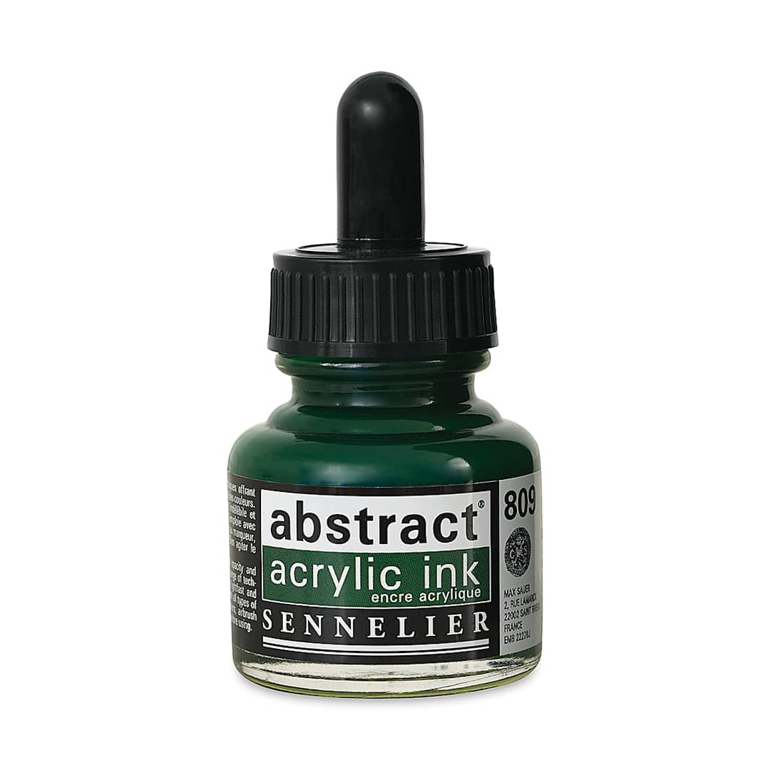 Open in modal - Sennelier Abstract Acrylic Ink - Hooker's Green, 1 oz
