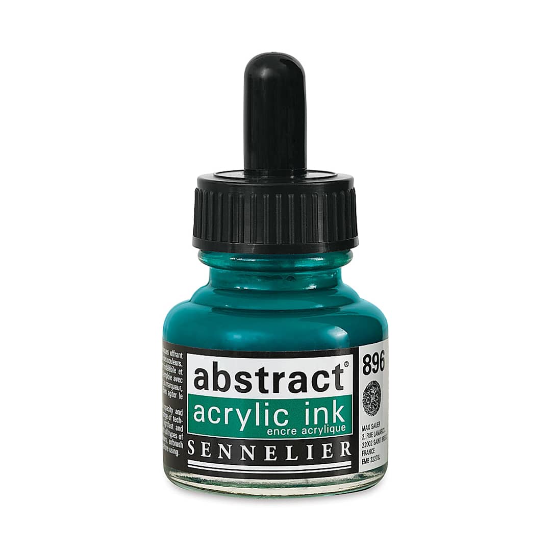 Open in modal - Sennelier Abstract Acrylic Ink - Phthalo Green, 1 oz