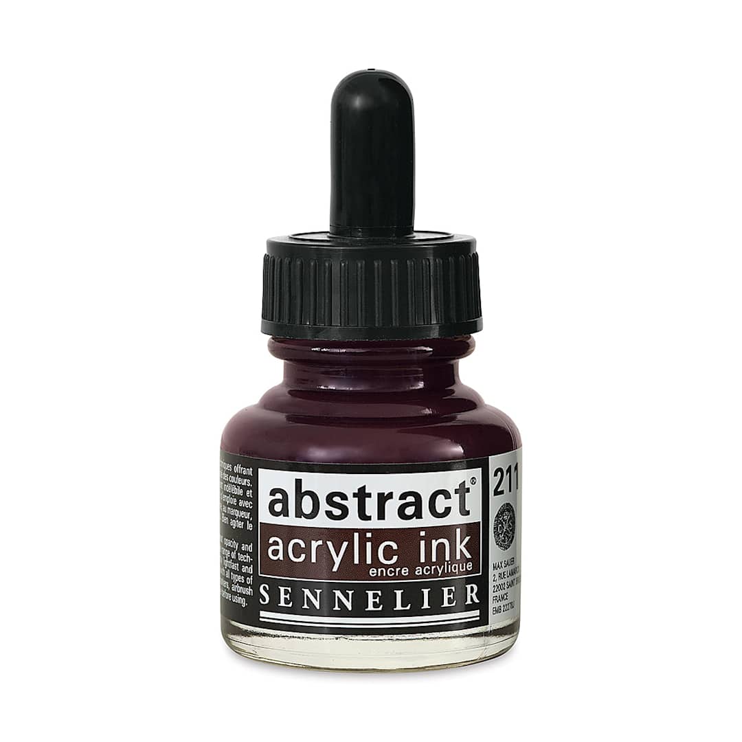 Open in modal - Sennelier Abstract Acrylic Ink - Burnt Sienna, 1 oz