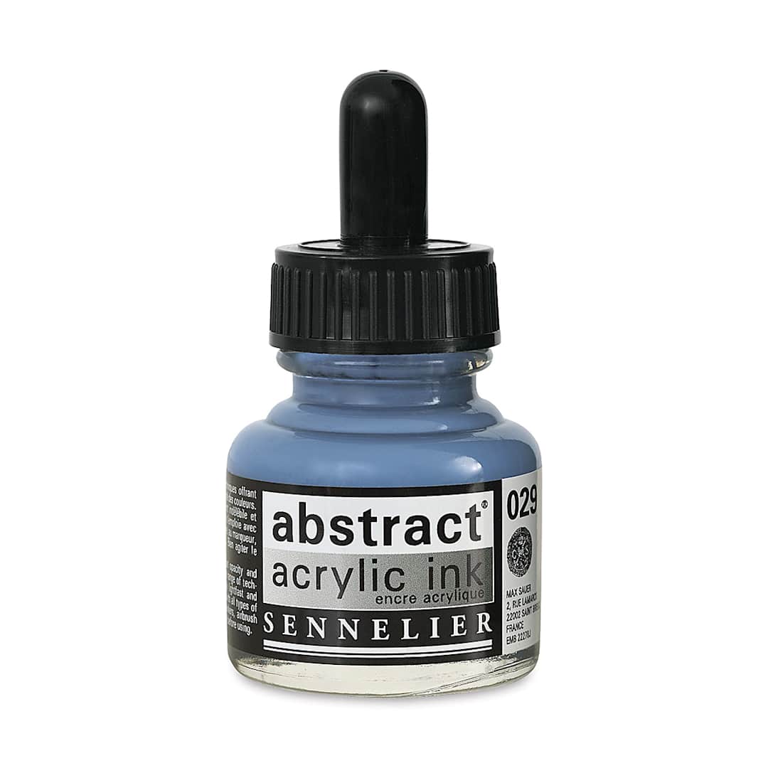 Open in modal - Sennelier Abstract Acrylic Ink - Iridescent Silver, 1 oz
