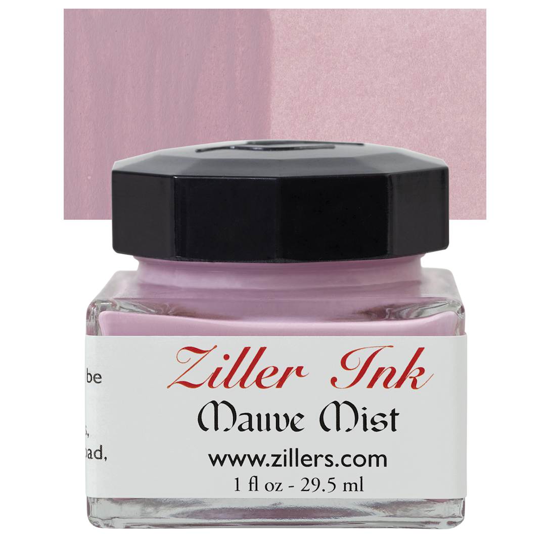 Open in modal - Ziller Ink - Mauve Mist, 1 oz bottle and swatch