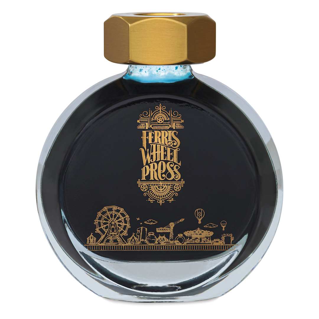 Open in modal - Ferris Wheel Press Fountain Pen Ink - Bluegrass Velvet, 38 ml, front of the bottle