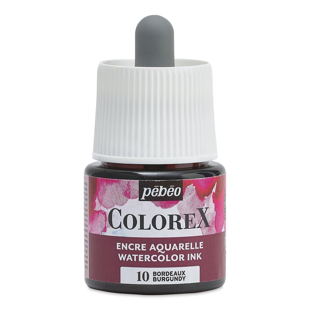 Open in modal - Pebeo Colorex Inks - Burgundy, 45 ml, front of bottle