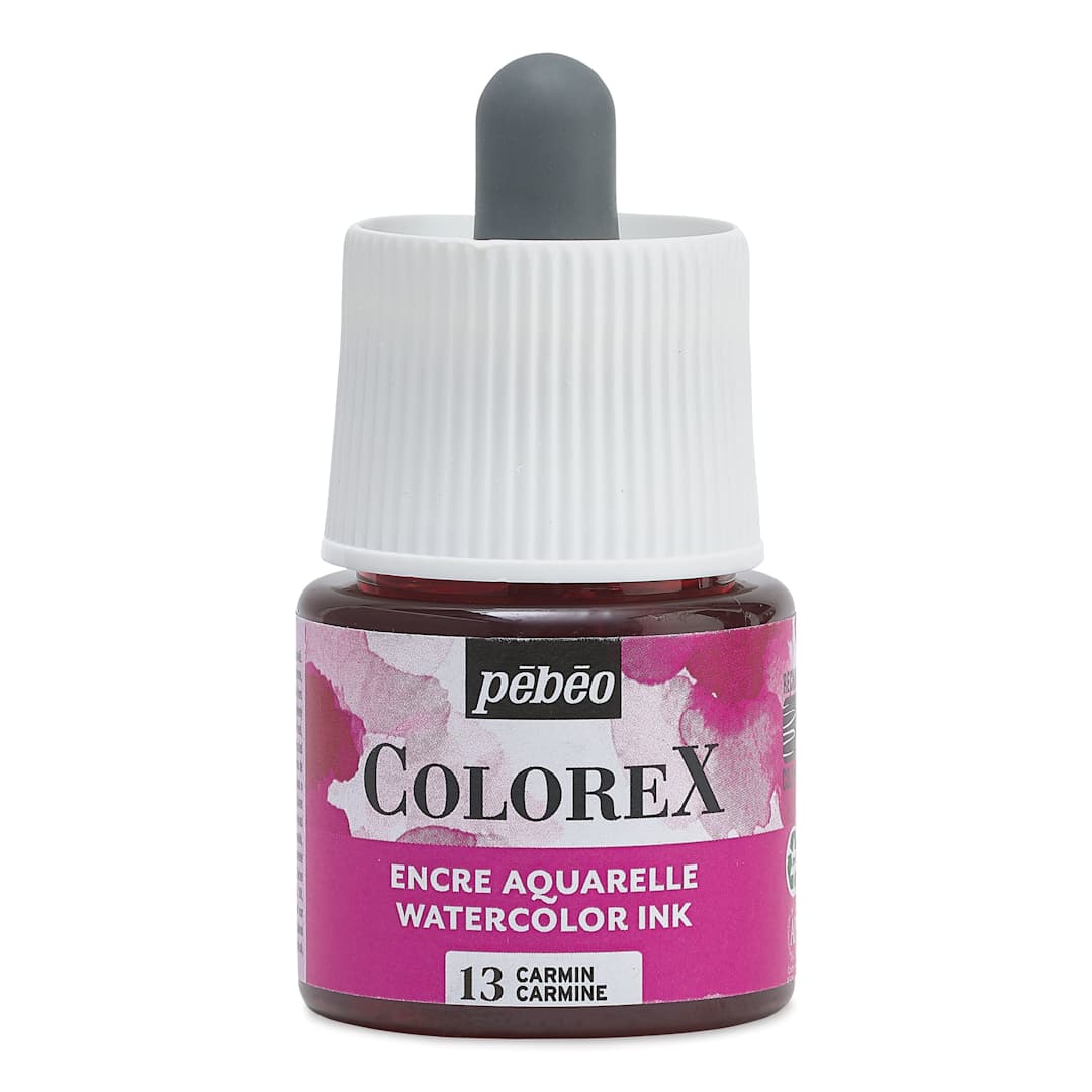 Open in modal - Pebeo Colorex Inks - Carmine, 45 ml, front of bottle