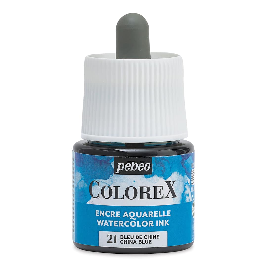 Open in modal - Pebeo Colorex Inks - China Blue, 45 ml