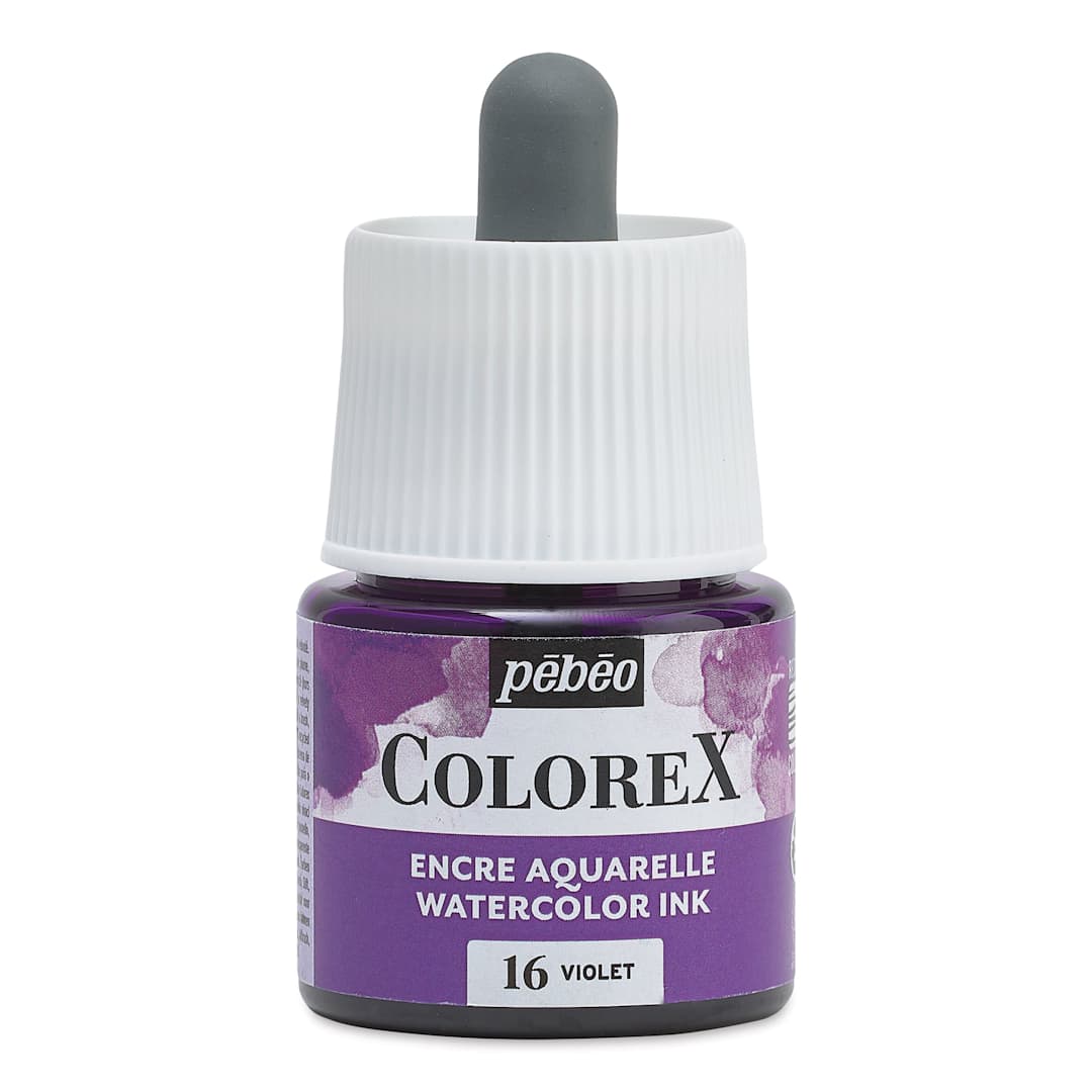 Open in modal - Pebeo Colorex Inks - Violet, 45 ml, front of bottle