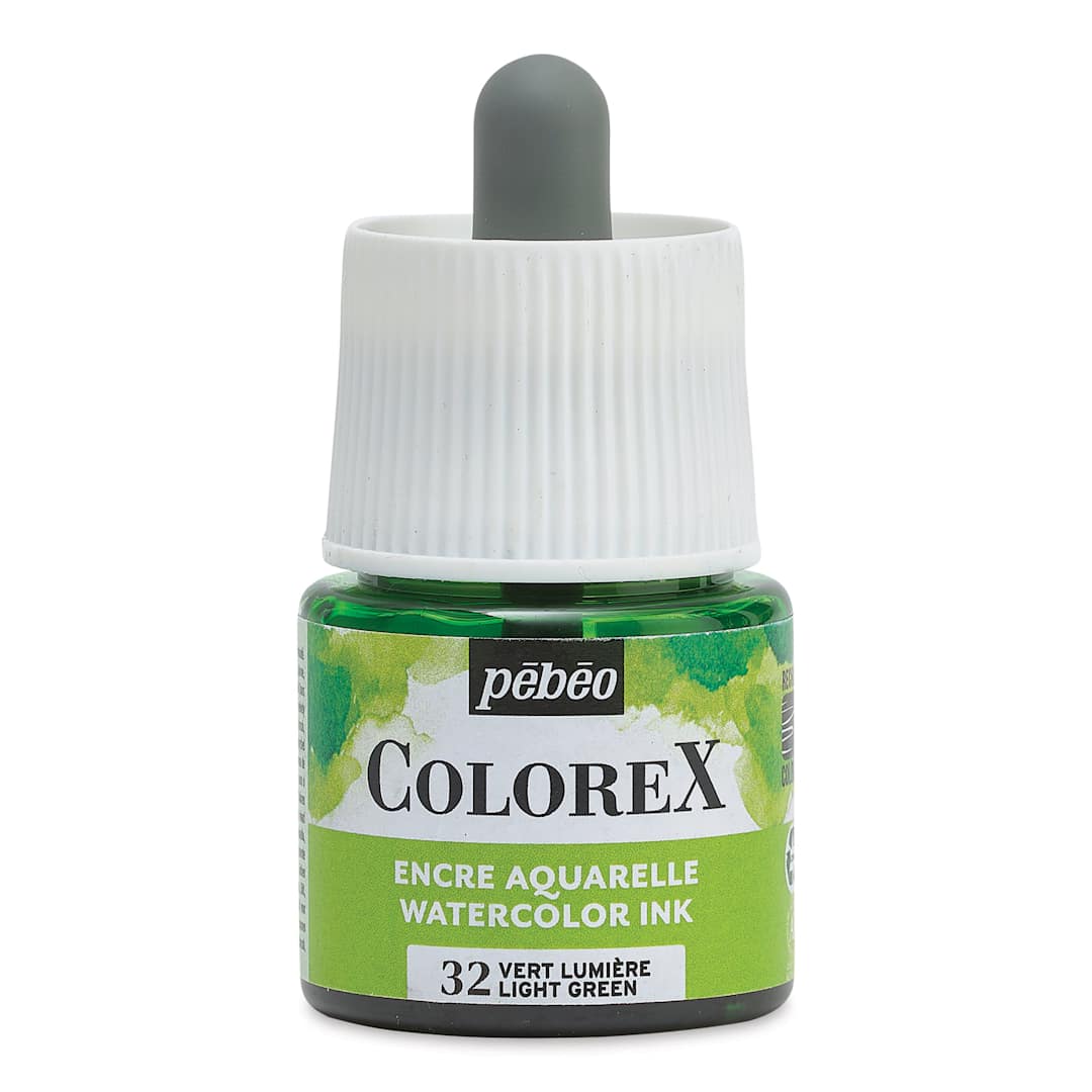 Open in modal - Pebeo Colorex Inks - Light Green, 45 ml, front of bottle