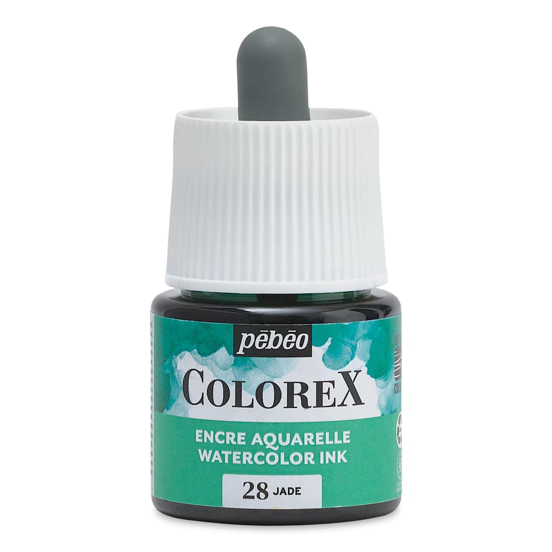 Open in modal - Pebeo Colorex Inks - Jade, 45 ml, front of bottle