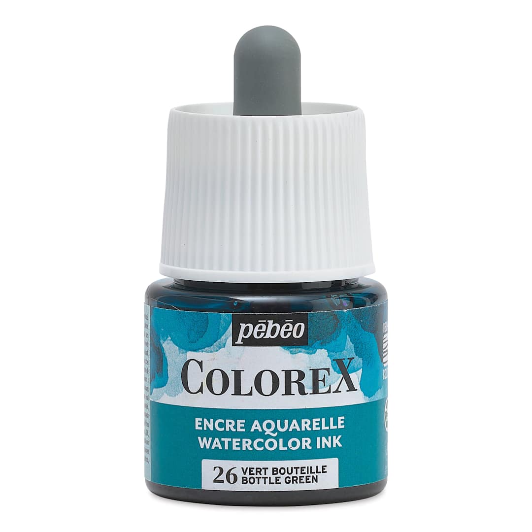 Open in modal - Pebeo Colorex Inks - Bottle Green, 45 ml