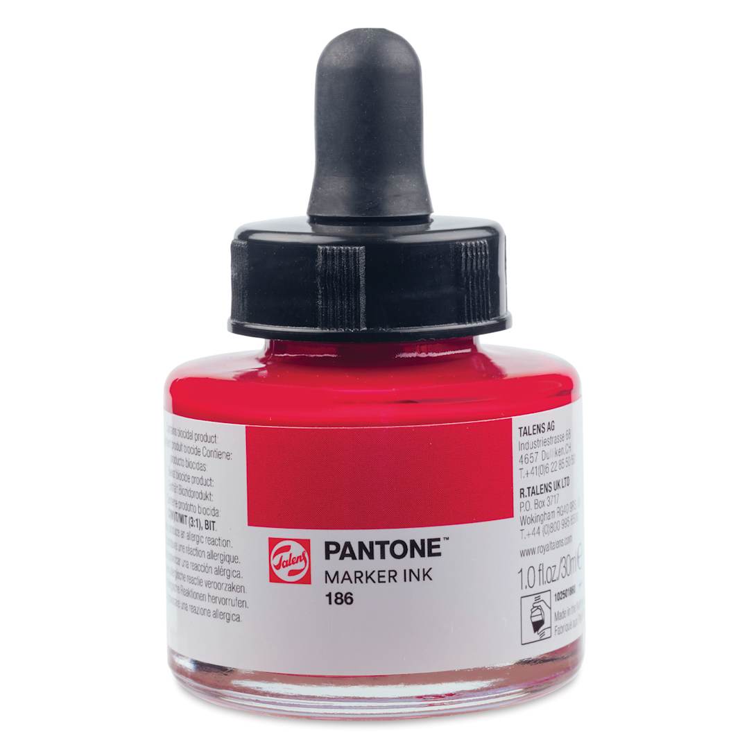 Open in modal - Talens Pantone Marker Ink Refill - 186, 30 ml