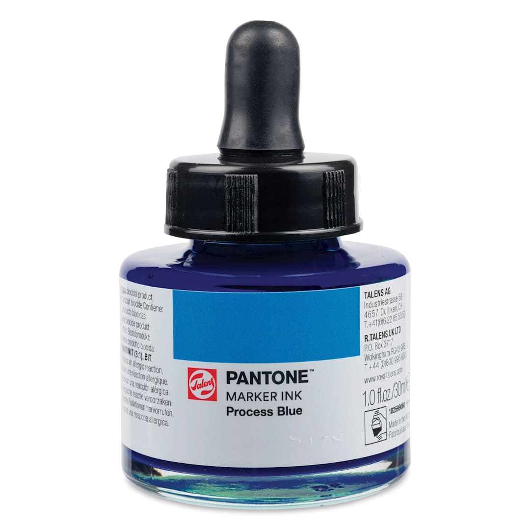 Open in modal - Talens Pantone Marker Ink Refill - Process Blue, 30 ml