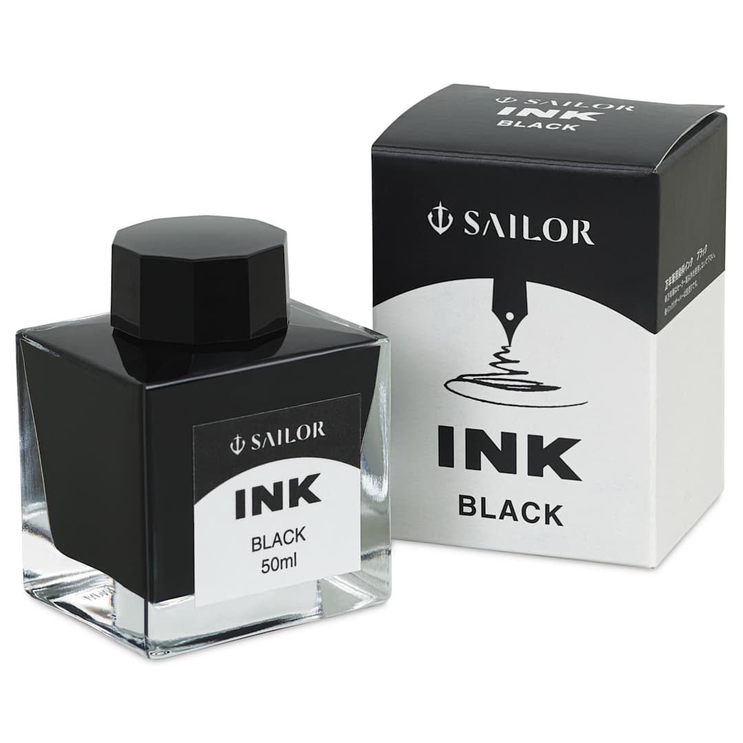 Open in modal - Sailor Ink - Black, 50 ml, bottle with packaging