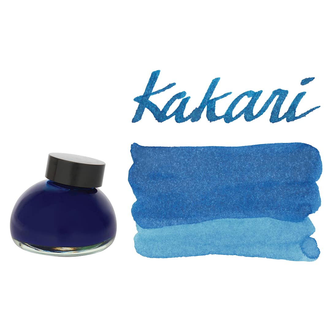 Open in modal - Kakimori Pigment Ink - 04 Karari, swatch and bottle