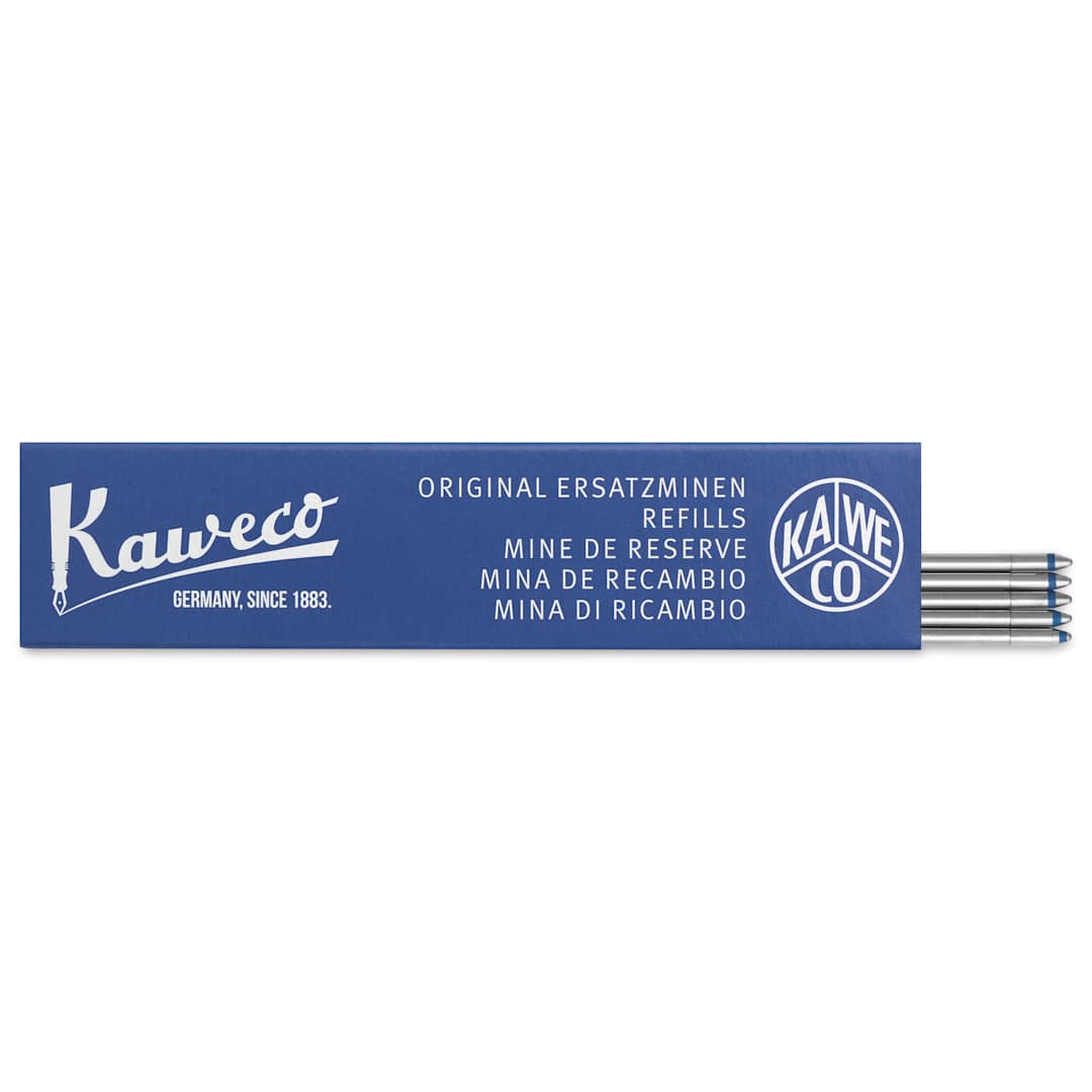 Open in modal - Kaweco D1 Ballpoint Pen Refill - Blue, Pkg of 5, refills shown out of pack