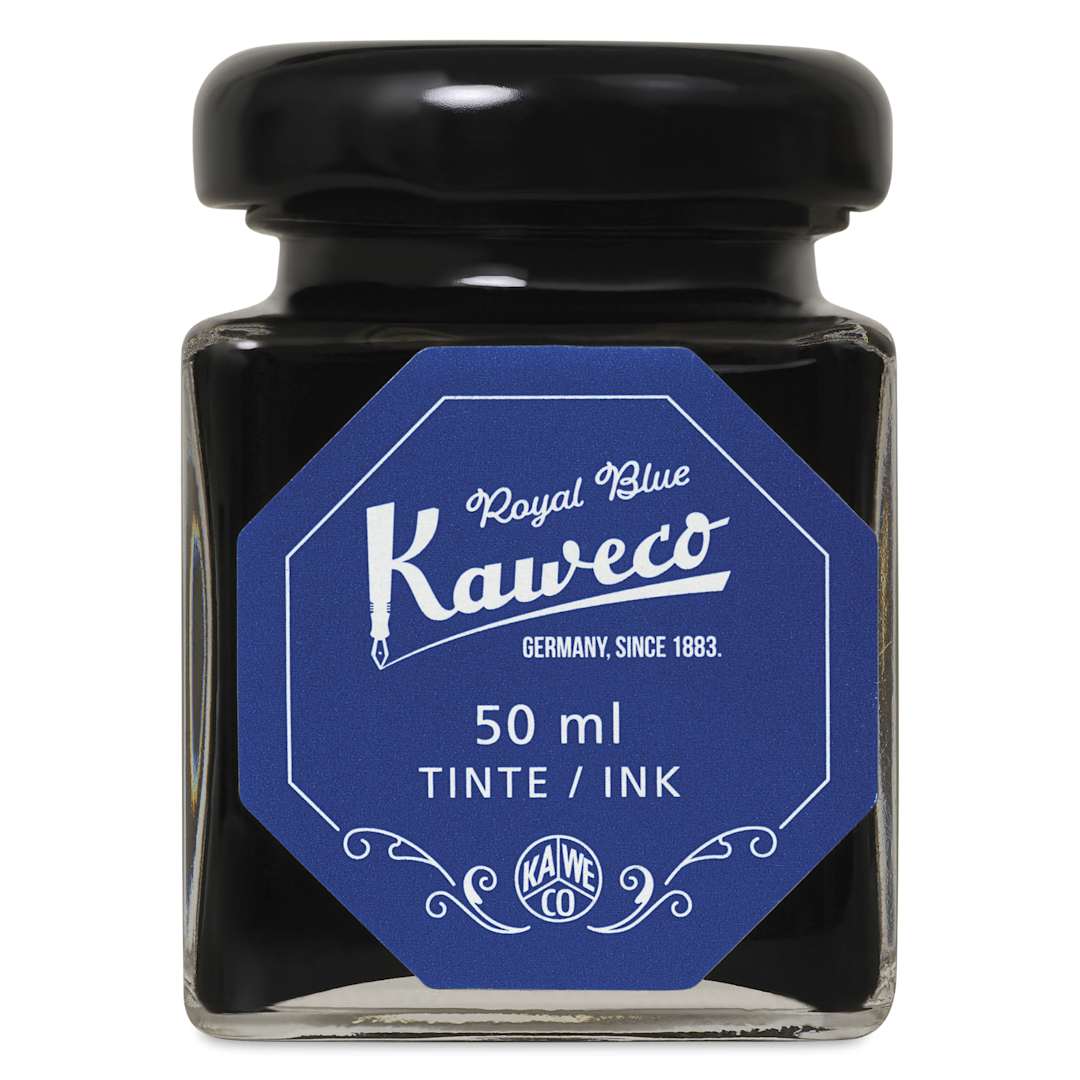 Open in modal - Kaweco Fountain Pen Ink - Royal Blue, 50 ml, front of the bottle