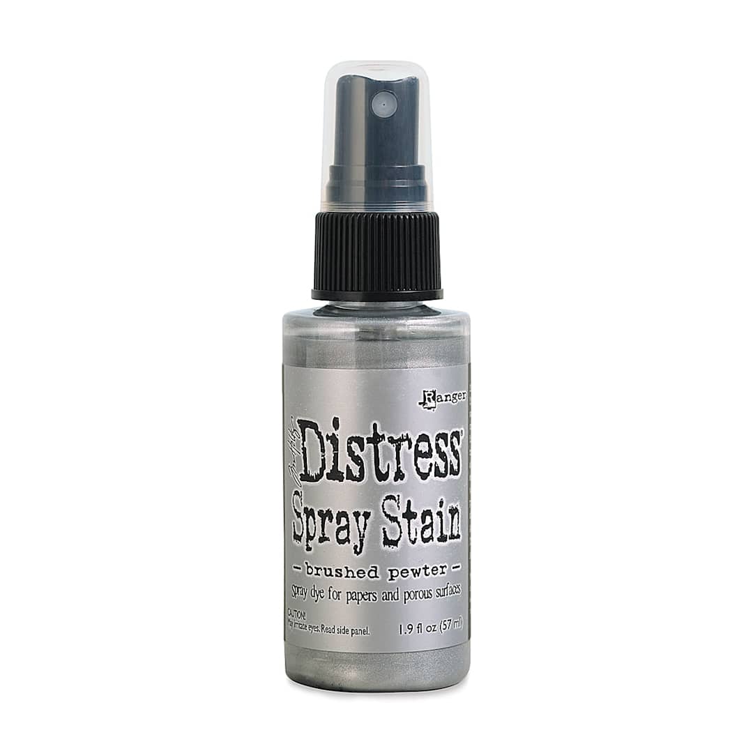 Open in modal - Tim Holtz Distress Spray Stain - Brushed Pewter, 1.9 oz