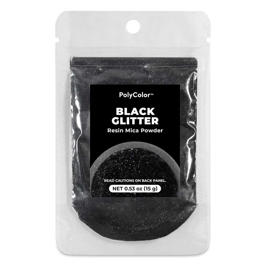 Open in modal - PolyColor Resin Glitter - Black, 15 g