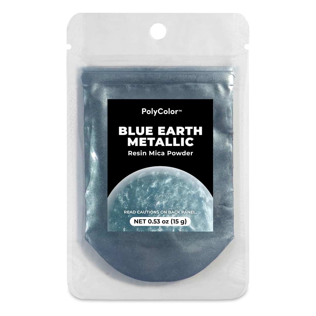 Open in modal - PolyColor Resin Pigment Powder - Blue Earth Metallic, 15 g