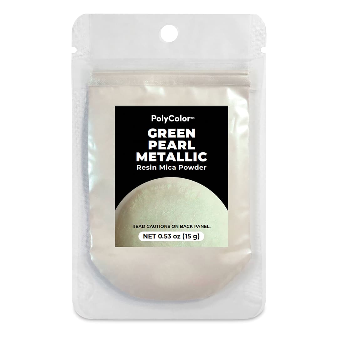 Open in modal - PolyColor Resin Pigment Powder - Green Pearl, 15 g