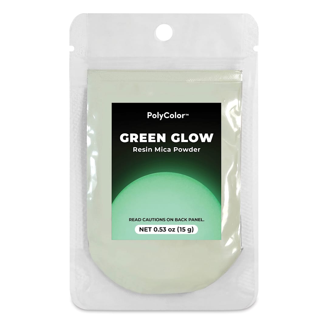 Open in modal - PolyColor Resin Pigment Powder - Green Glow in the Dark, 15 g