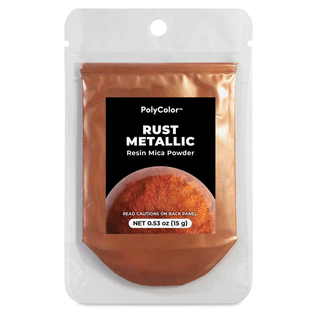 Open in modal - PolyColor Resin Pigment Powder - Rust Metallic, 15 g (Front of packaging) 