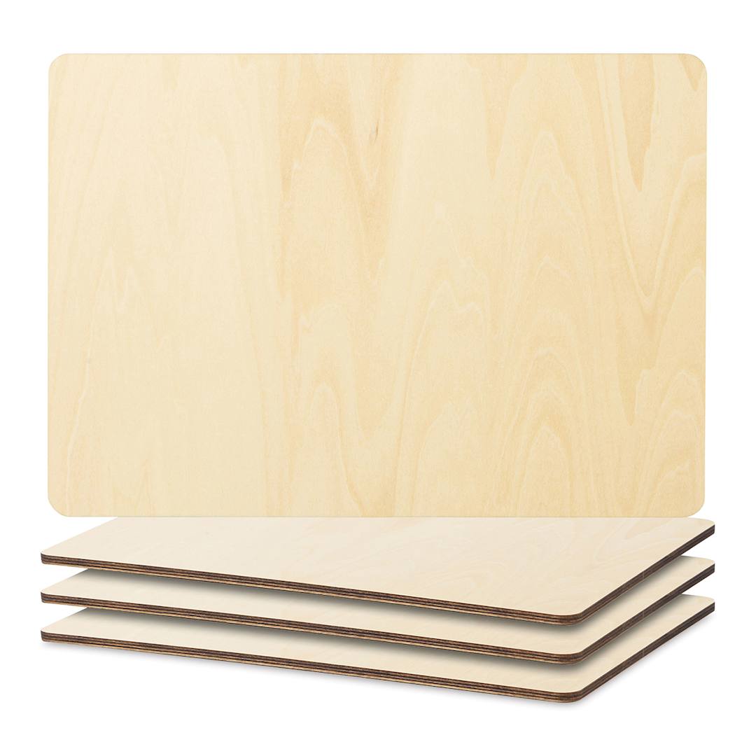 Open in modal - Craft Express Sublimation Printing Placemat - Plywood, Pkg of 4 (out of packaging)