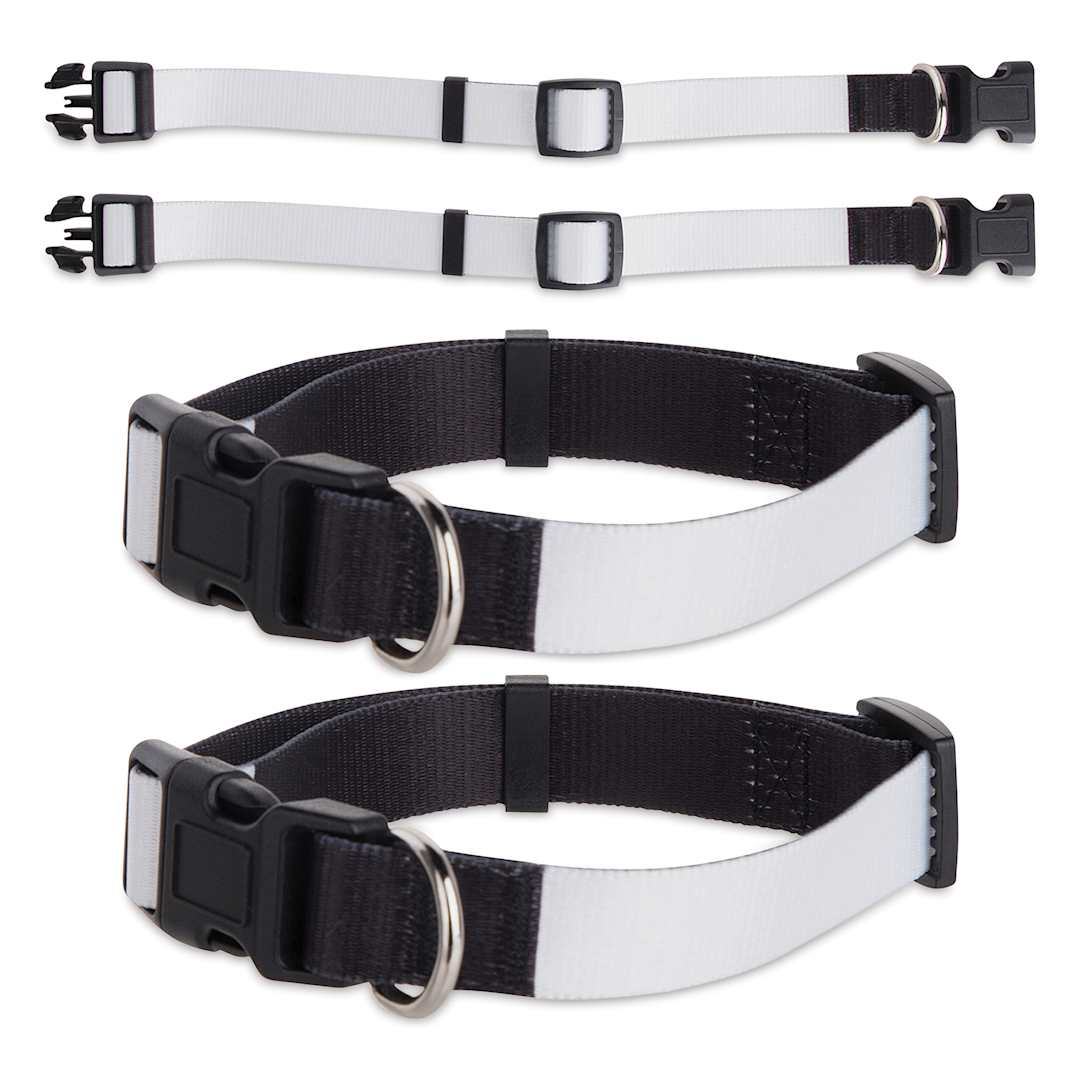 Open in modal - Craft Express Sublimation Printing Pet Product - Dog Collar, Large, Pkg of 4 (out of packaging)