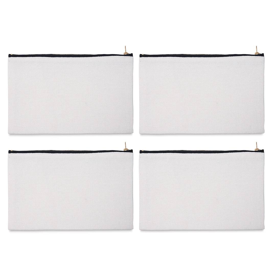 Open in modal - Craft Express Sublimation Printing Makeup Case - Polyester Linen, Pkg of 4